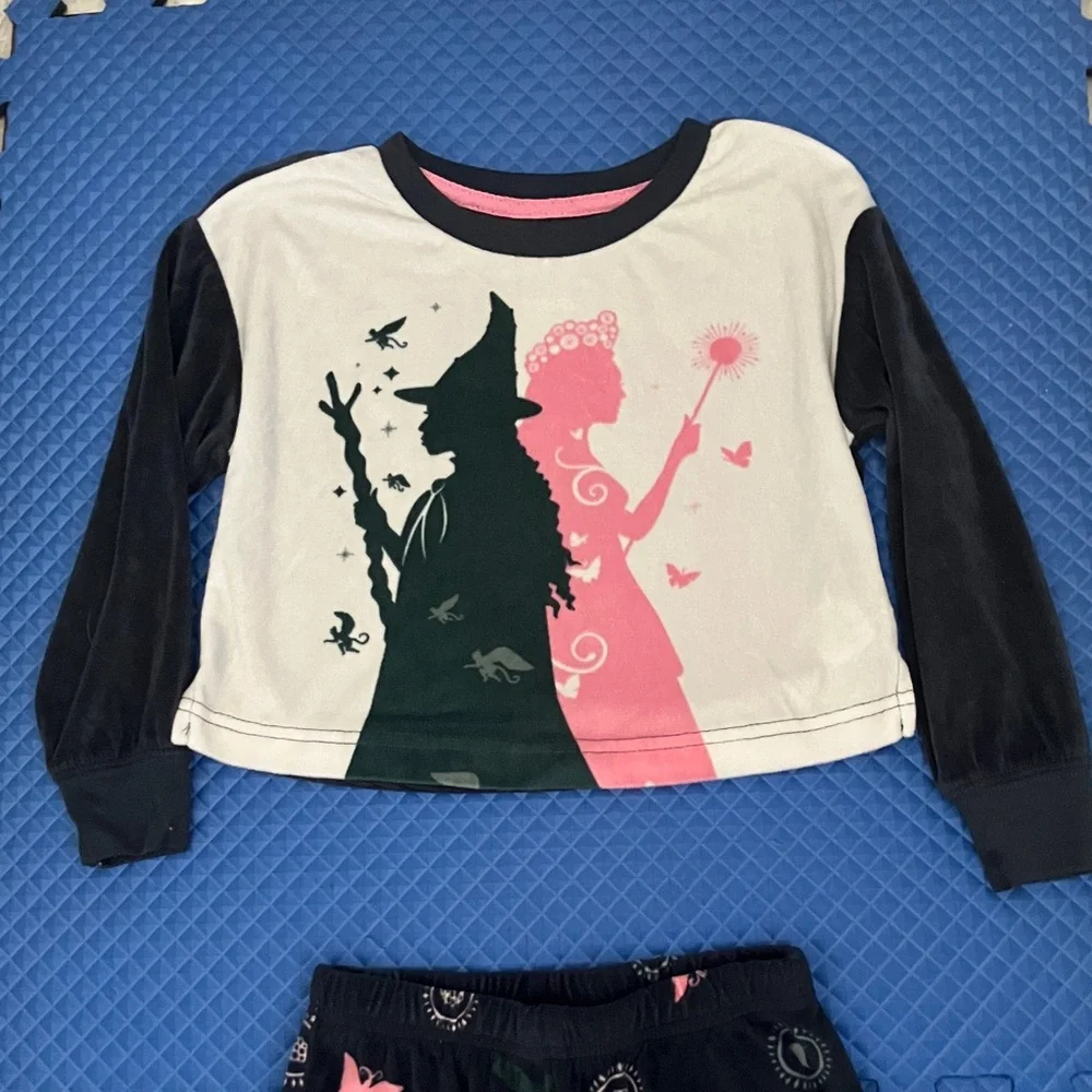 Wicked movie-themed toddler pajama set | XS 4-5